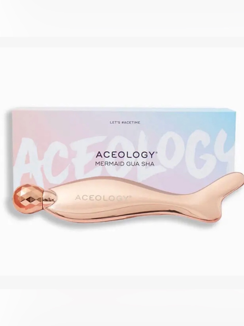 Aceology Mermaid Gua Sha in Rose Gold